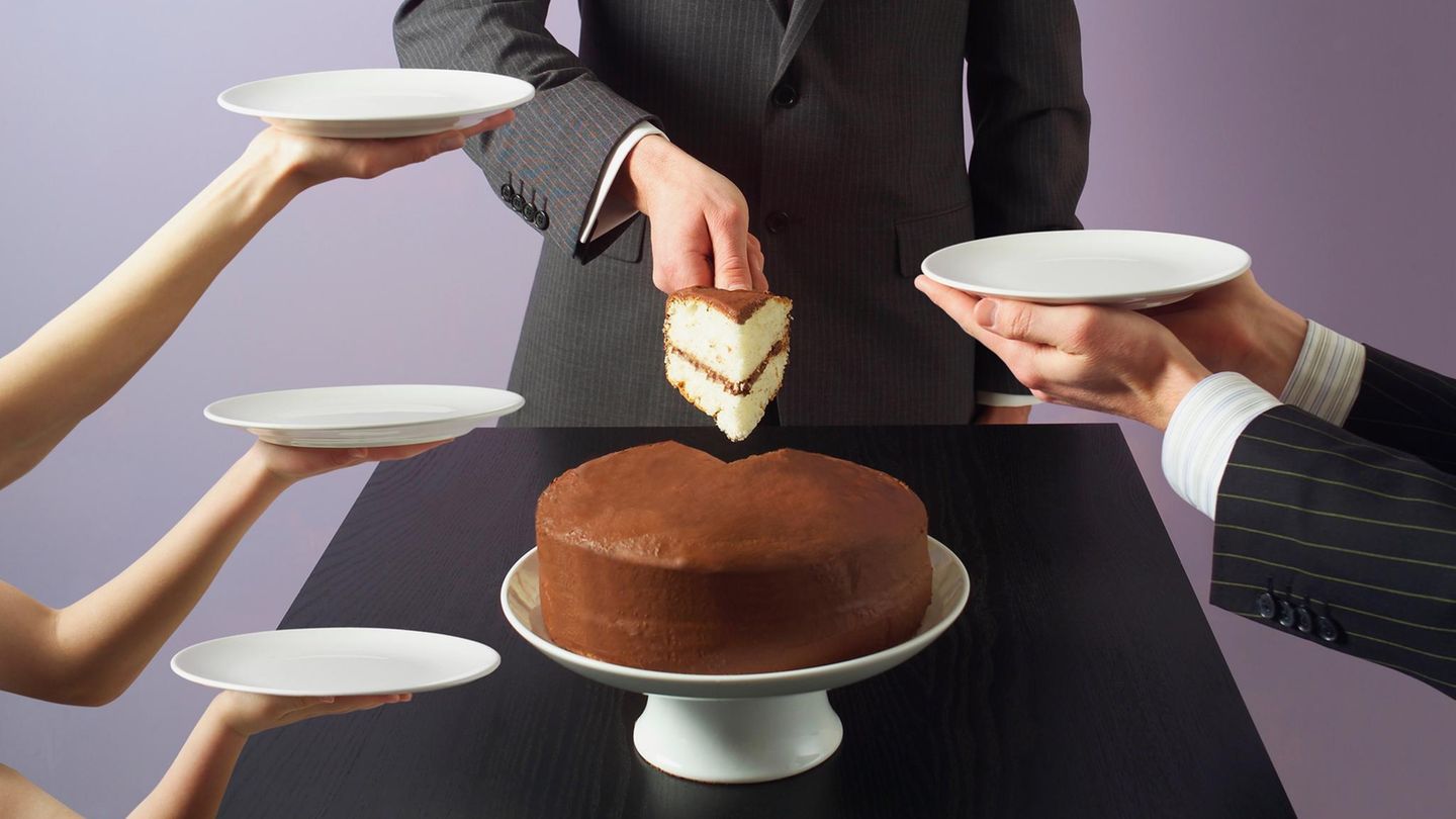 Kuchenverteilung