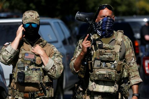 US-Grenzschutzpolizisten in Chicago