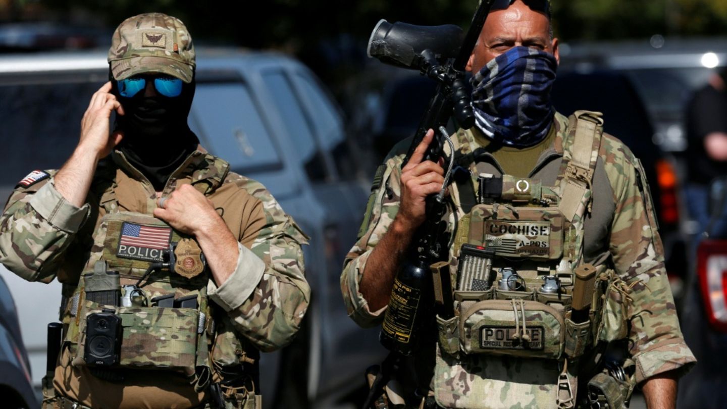 US-Grenzschutzpolizisten in Chicago