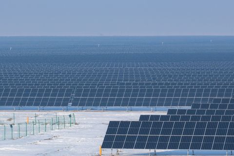 China war laut einer Studie der Denkfabrik Ember im ersten Halbjahr 2025 für 55 Prozent des weltweiten Solarwachstums verantwort