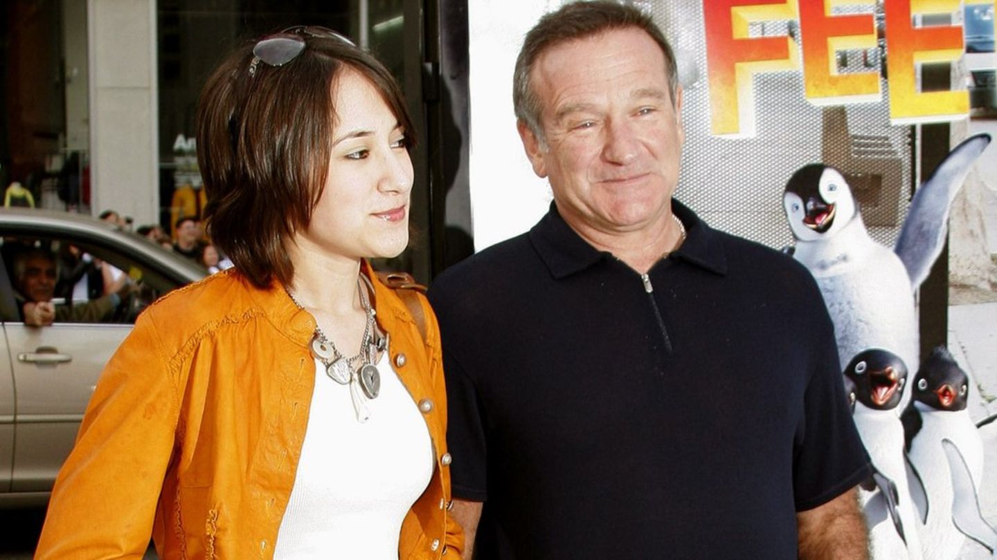 Robin Williams im Jahr 2006 mit seiner Tochter Zelda Williams, die heute 36 Jahre alt ist.