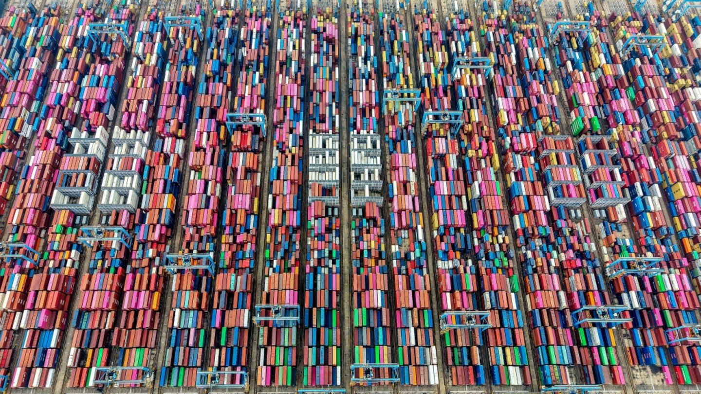 Container im chinessischen Qingdao
