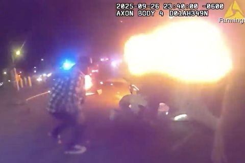Illegales Rennen endet in Flammen – Raser-Auto explodiert nach Überholmanöver