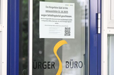 Wegen Mäusebefalls bleibt das Bürgerbüro Süd in Stuttgart geschlossen. Foto: Bernd Weißbrod/dpa