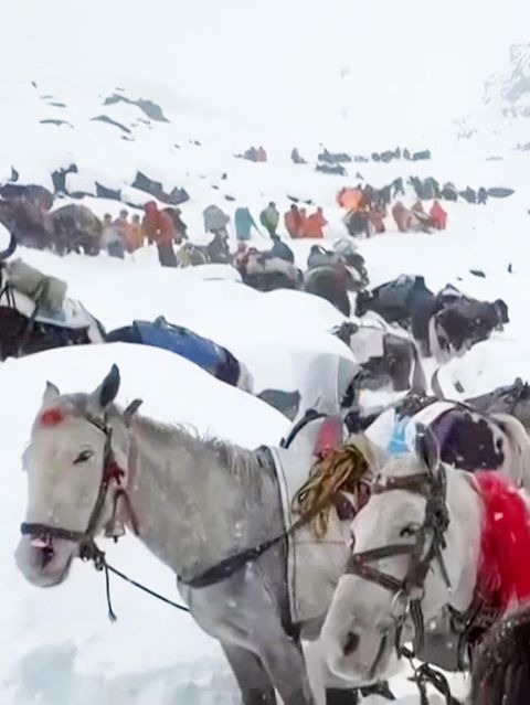 "Haben uns gegenseitig gewärmt": Geretteter Tourist schildert Zustand am Everest