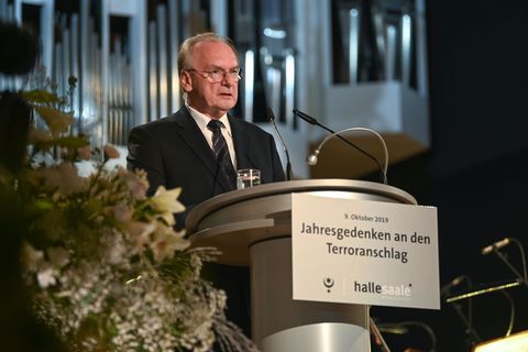 Haseloff mahnt klare Haltung gegen Hass an (Archivbild) Foto: Heiko Rebsch/dpa