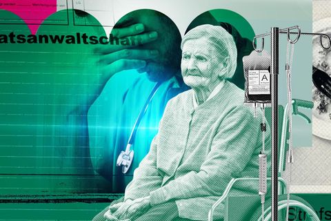 Eine Illustration zu den Misständen im Pflegeheim