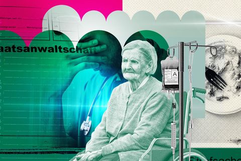 Eine Illustration zu den Misständen im Pflegeheim