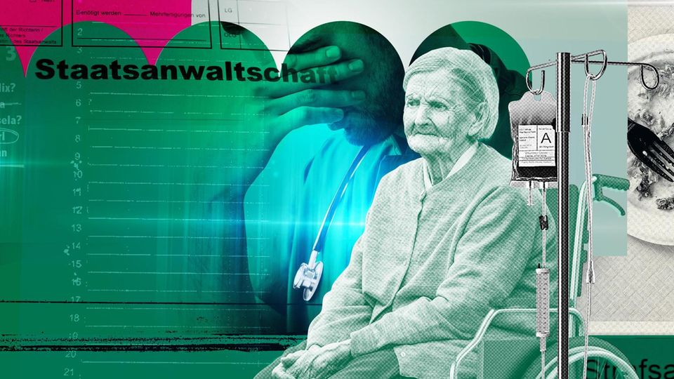 Eine Illustration zu den Misständen im Pflegeheim