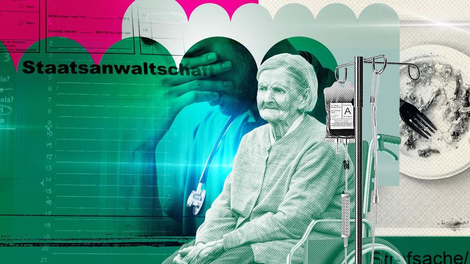 Eine Illustration zu den Misständen im Pflegeheim Eine Illustration zu den Misständen im Pflegeheim