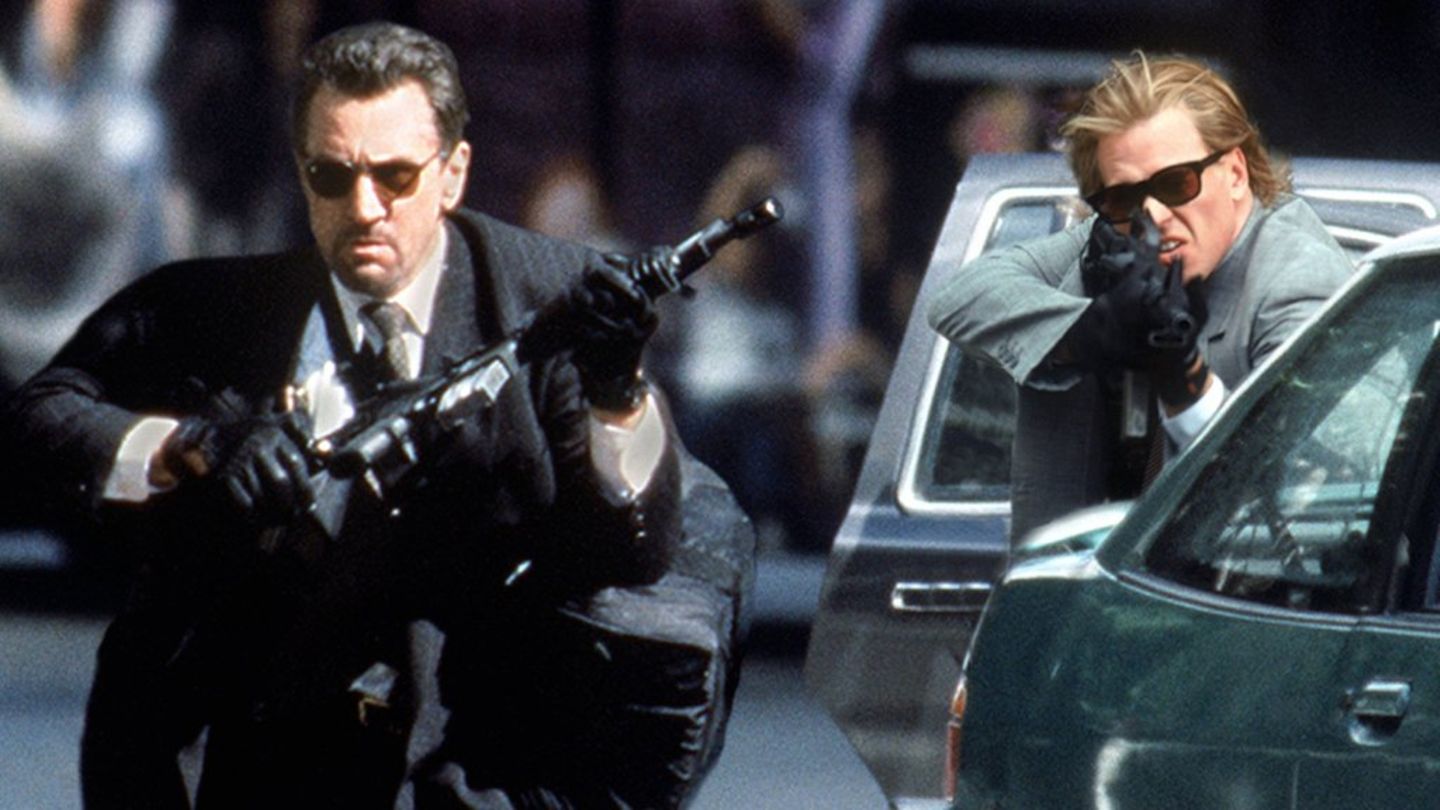 Robert De Niro (l.) und Val Kilmer in "Heat".