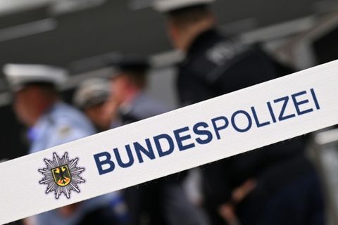 Bundespolizei am Frankfurter Flughafen
