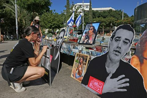 Gedenken in Tel Aviv am 7. Oktober