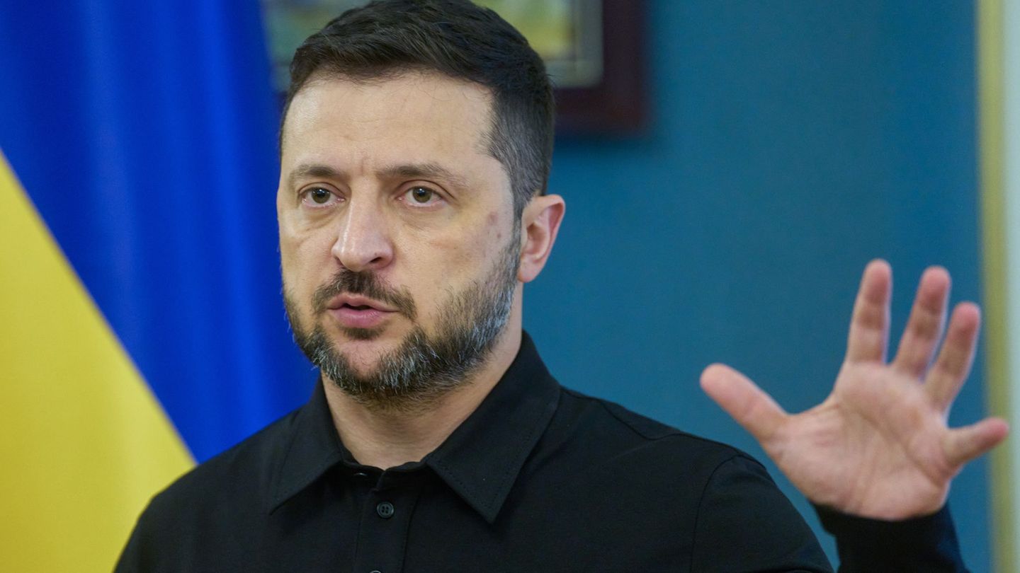 Der ukrainische Präsident Wolodymyr Selenskyj spricht von hohen russischen Verlusten vor Pokrowsk (Archivbild) Foto: Efrem Lukat