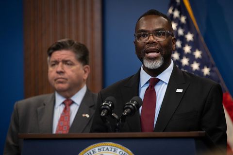 Brandon Johnson wehrt sich gegen Äußerungen von Donald Trump