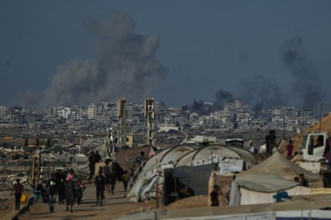 Die Gaza-Verhandlungen laufen laut Donald Trump gut. Foto: Abdel Kareem Hana/AP/dpa