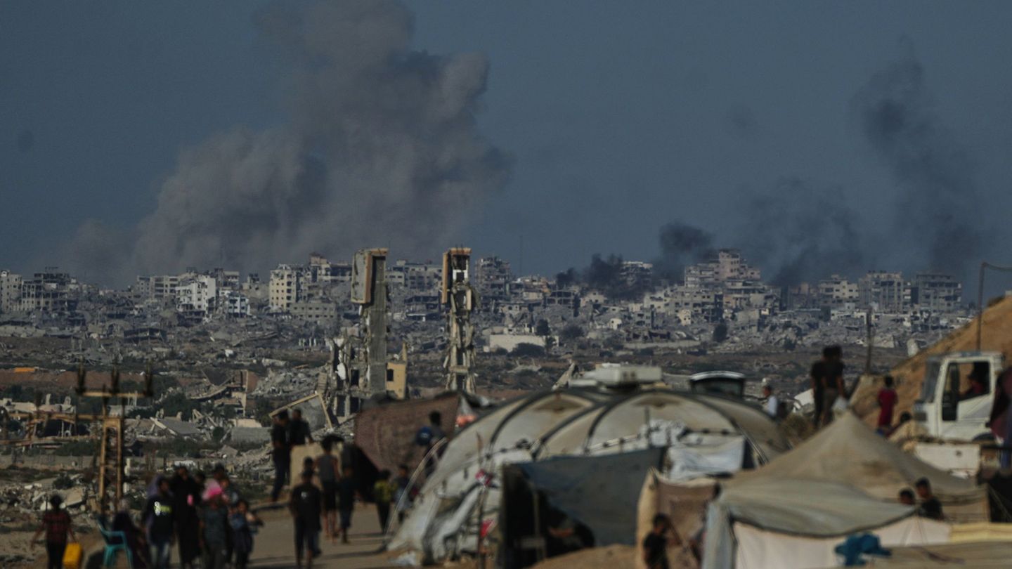 Die Gaza-Verhandlungen laufen laut Donald Trump gut. Foto: Abdel Kareem Hana/AP/dpa