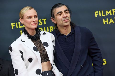 Diane Kruger und Fatih Akin bei der "Amrum"-Deutschlandpremiere in Hamburg Ende September. (Archivbild) Foto: Georg Wendt/dpa