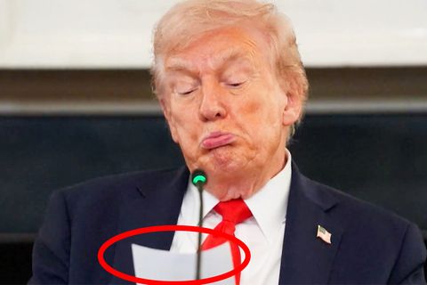 Friedensbotschaft überrascht Trump bei Pressekonferenz