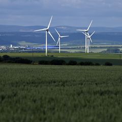 Windräder liefern in Thüringen den größten Anteil im Strommix. (Archivbild) Foto: Martin Schutt/dpa