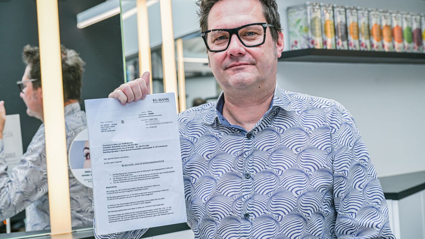 Der Friseur Holger Schier aus Heidenheim an der Brenz hat gegen die L-Bank vor dem Verwaltungsgerichtshof gewonnen und muss das