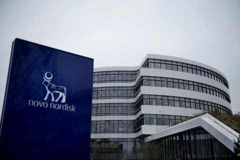 Logo von Novo Nordisk in Bagsvaerd bei Kopenhagen