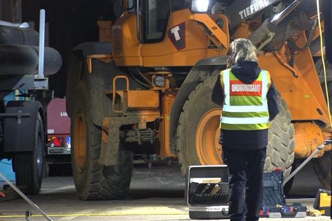 Die Bombe wurde bei Bauarbeiten entdeckt. Foto: Benedict Lickfeld/NWM-TV/dpa