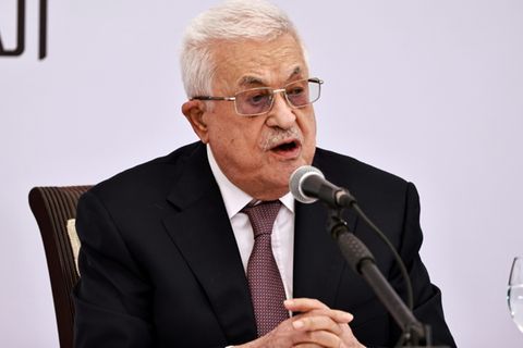 Palästinenserpräsident Abbas im Mai in Ramallah
