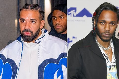 Drake (li.) ist gegen einen Disstrack seines Rivalen Kendrick Lamar vorgegangen.