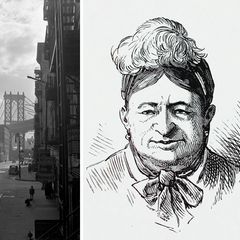 Illustration zeigt Fredericka Mandelbaum – "Königin der Gauner in New York"