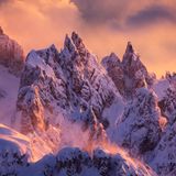 Fotowettbewerb: Alpenglühen in den italienischen Alpen
