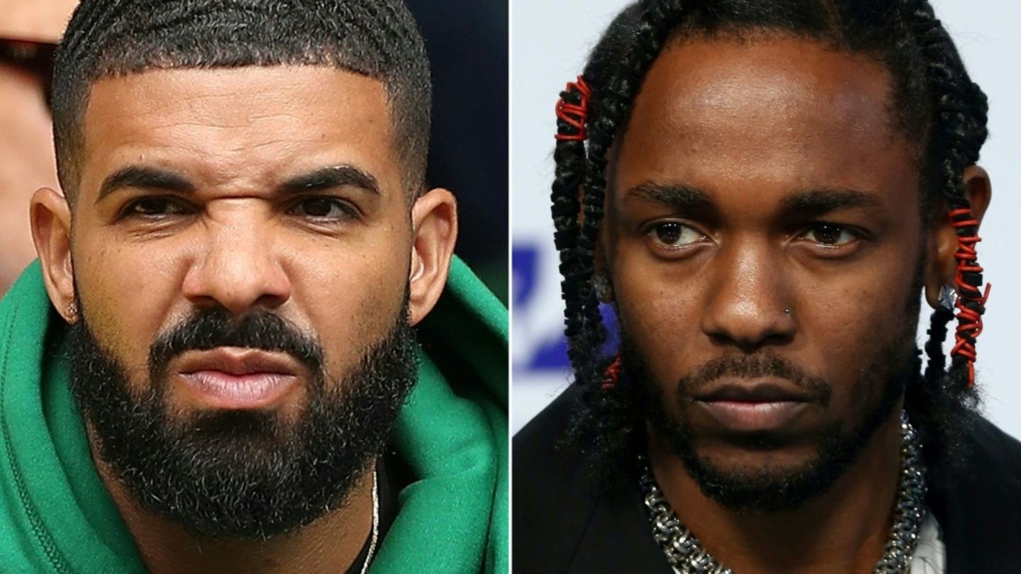 Die Rapper Drake (l.) und Kendrick Lamar