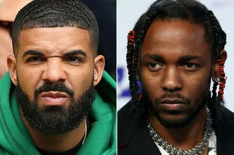Die Rapper Drake (l.) und Kendrick Lamar