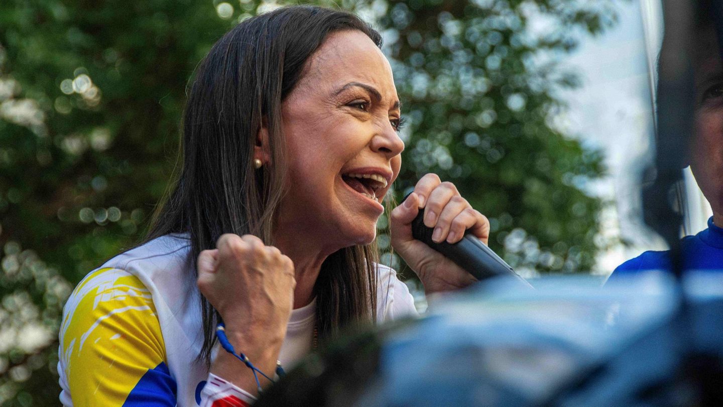 Die Oppositionspolitikerin María Corina Machado