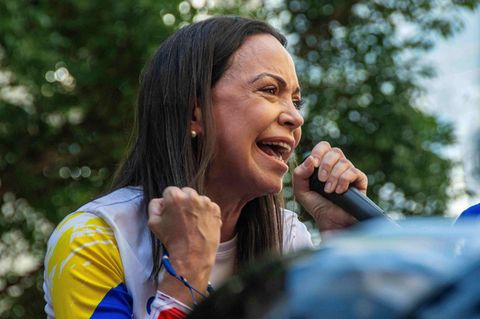 Die Oppositionspolitikerin María Corina Machado