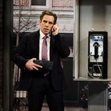 Ben Stiller ist am Münztelefon während der SNL Show