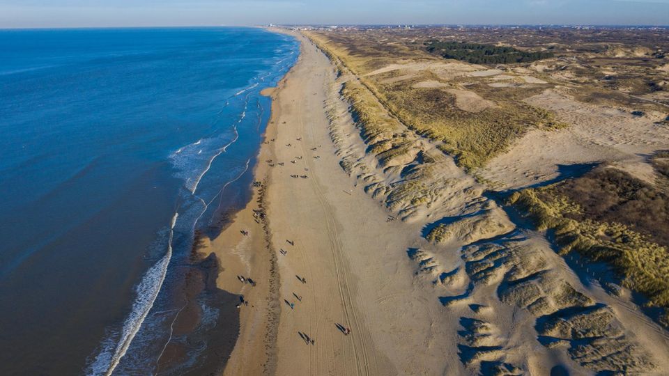 Strand von Wassenaar: Fundort der Leiche Strand von Wassenaar: Fundort der Leiche