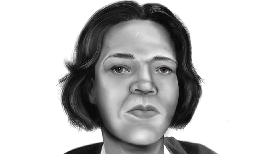 Skizze der unbekannten Toten