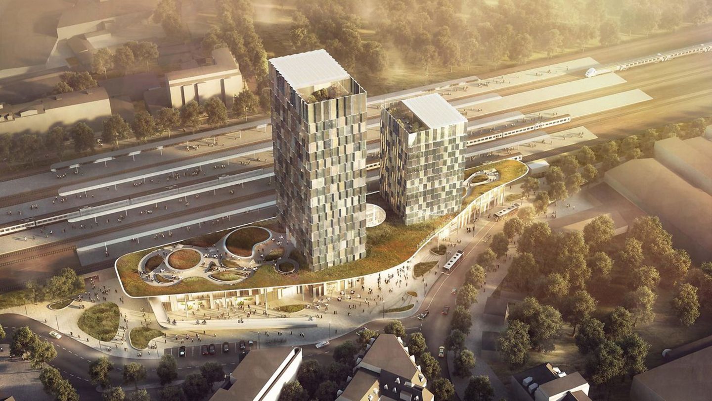 So soll der neue Bahnhof Hamburg-Altona einmal aussehen
