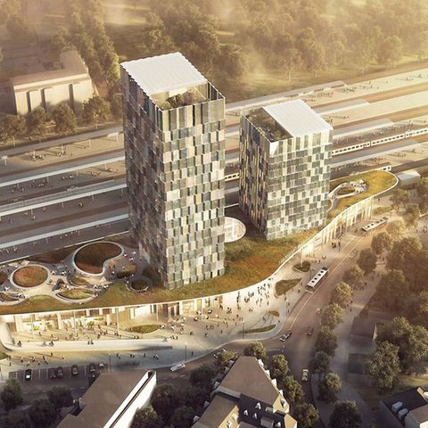 So soll der neue Bahnhof Hamburg-Altona einmal aussehen  So soll der neue Bahnhof Hamburg-Altona einmal aussehen