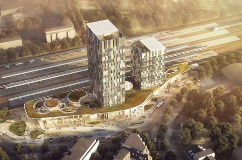So soll der neue Bahnhof Hamburg-Altona einmal aussehen