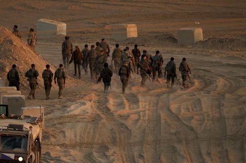 Israelische Soldaten nahe der Grenze zwischen Israel und Gaza