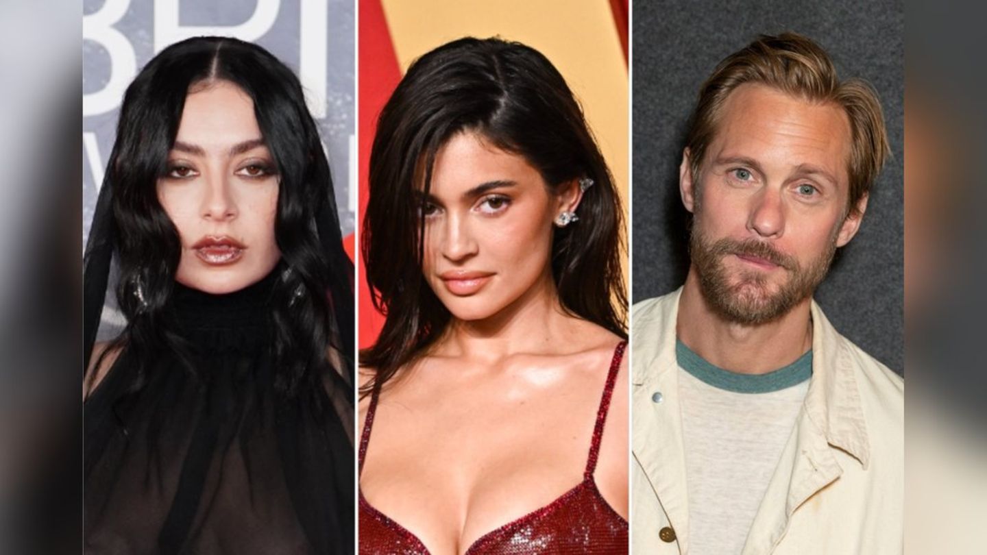 Kylie Jenner (Mitte) wird in Charli xcx' Film "The Moment" zur Schauspielerin - mit Alexander Skarsgård als Co-Star.