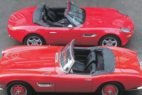 Ein BMW Z8 und ein BMW 507