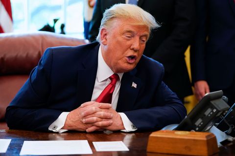 Machado habe ihm den Preis gewidmet, erzählte Trump nach dem Gespräch. (Archivbild) Foto: Alex Brandon/AP/dpa