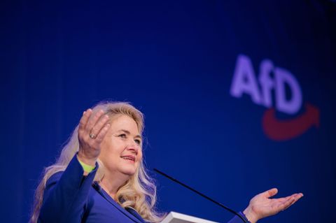 Die Berliner AfD-Landes- und Fraktionsvorsitzende Kristin Brinker war schon 2021 und 2023 Spitzenkandidatin ihrer Partei bei Wah
