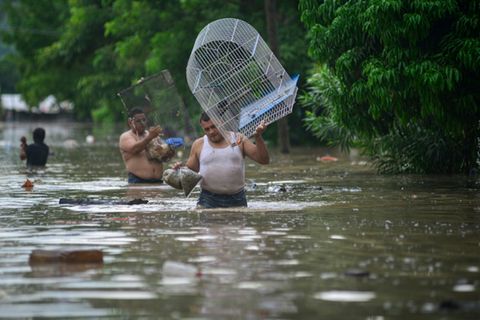 Mexiko Betroffene in Poza Rica im Bundesstaat Veracruz