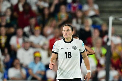 Leipzigs Giovanna Hoffmann könnte das Halbfinale der Nations League verpassen. Foto: Sebastian Christoph Gollnow/dpa