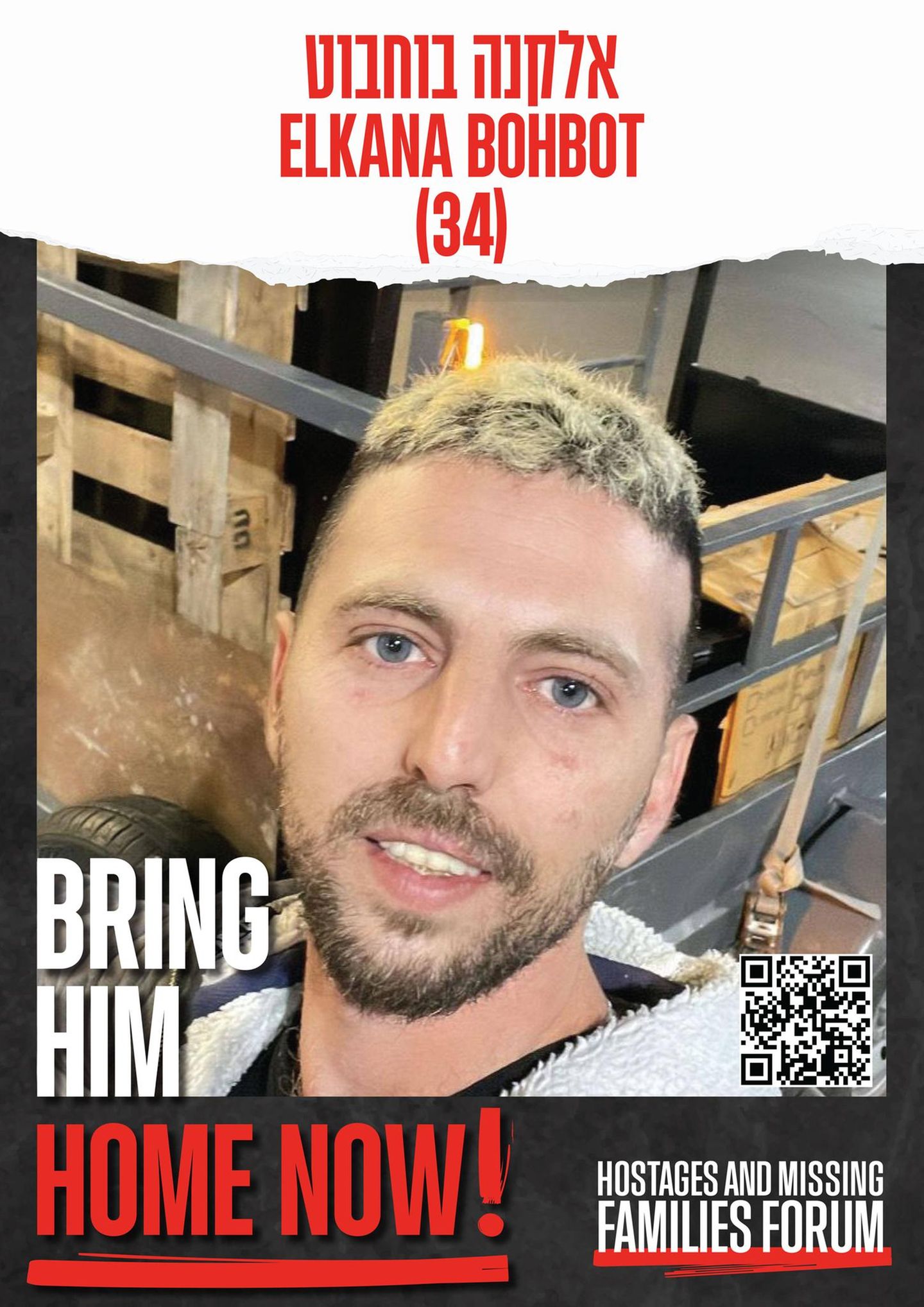 Elkana Bohbot Auch Elkana Bohbot, heute 36, Vater eines kleinen Jungen, arbeite auf der Nova-Party. In einem im Mai veröffentlichten Propagandavideo der Hamas sagte Yosef-Chaim Ohana unter anderem über den abgemagert und apathisch wirkenden Bohbot, dieser habe mehrfach versucht, sich selbst zu verletzen