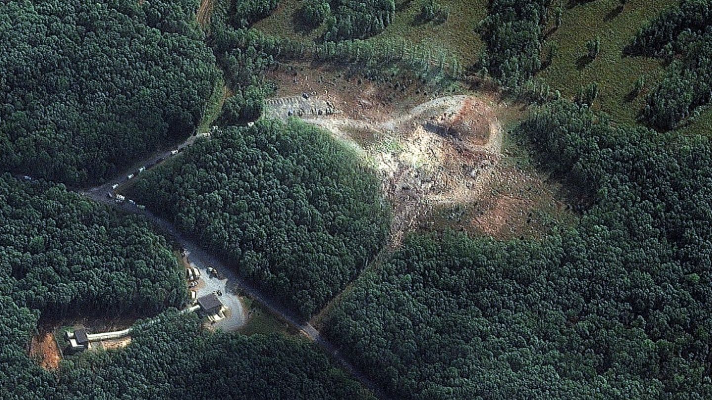 Satellitenaufnahme des Unfallorts in Tennessee